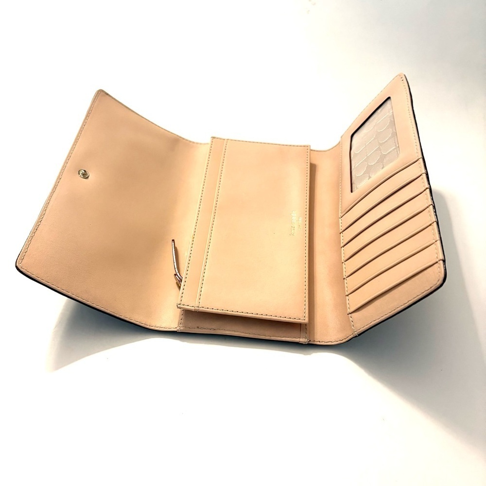 KATE SPADE Brown and Pink Bay Street
Sandra Leather Clutch Wallet - Picture 9 of 11